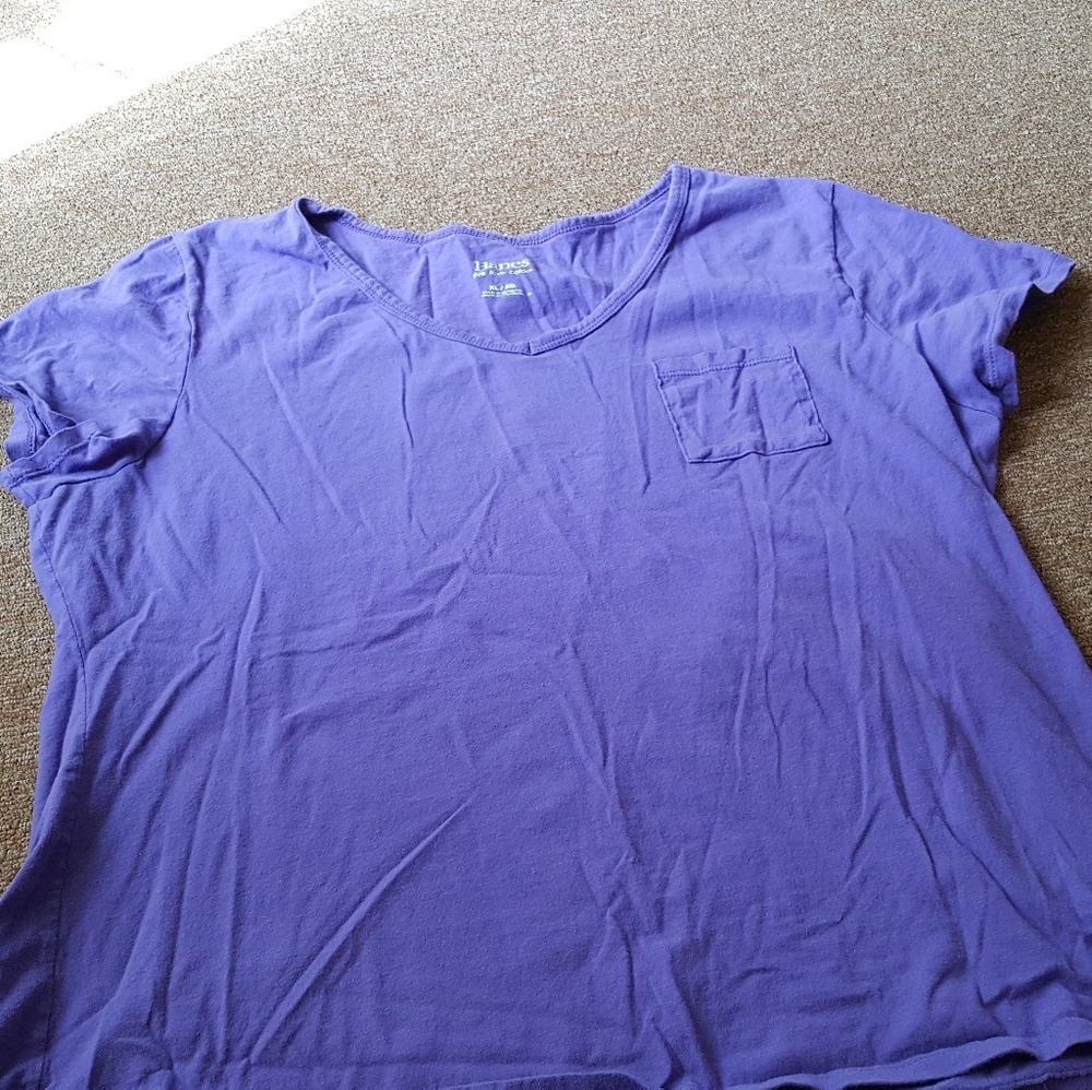 Purple pocket tee